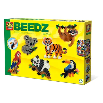 Set creativ copii - Margele de calcat cu Animale din Jungla Beedz TSG06303
