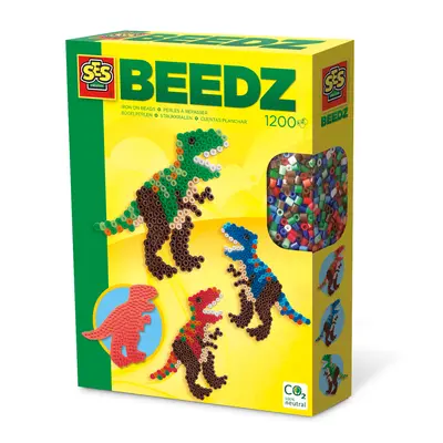 Set creativ copii Beedz - Creare dinozauri cu margele de calcat TSG06117