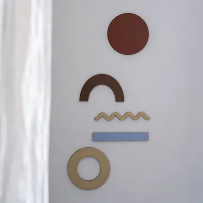 Set forme de perete din lemn - compozitie nr.84 TSGWSC84