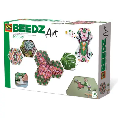 Set margele de calcat Beedz Art - Botanica cu placi hexagonale TSG06021