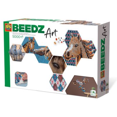 Set margele de calcat Beedz Art - Cai cu placi hexagonale TSG06023