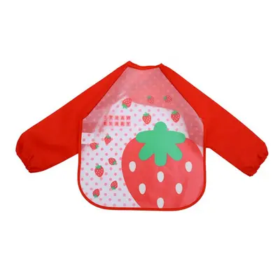 Baveta impermeabila cu manecute lungi - Capsunele AD-BV-22-C2