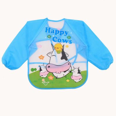 Baveta impermeabila cu manecute lungi - Vacutele fericite AD-BV-5-C2
