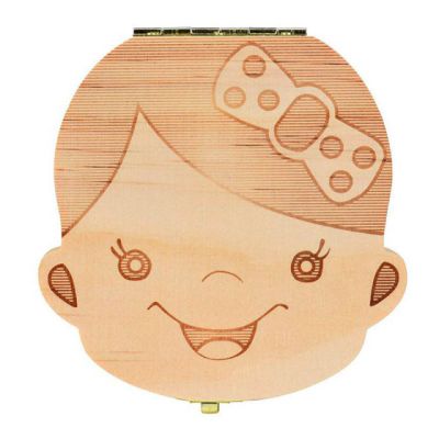 Cutiuta pentru primii dintisori si suvita de par pentru fetite MDRY02