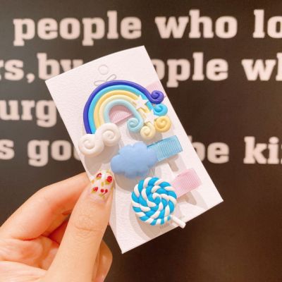 Set de 3 clame clips - Blue Rainbow AL-EL-26