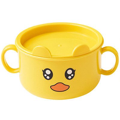 Bol din plastic cu capac pentru bebe - Duck ADDTA04