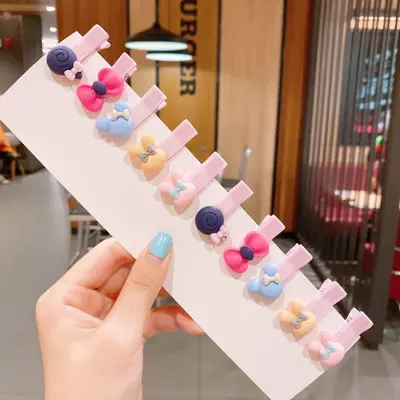 Set de 10 clame pentru par - Animalute si fundite MBX8183-16