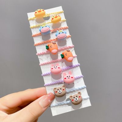 Set de 10 elastice pentru par - figurine diverse model 2 ad20213-1