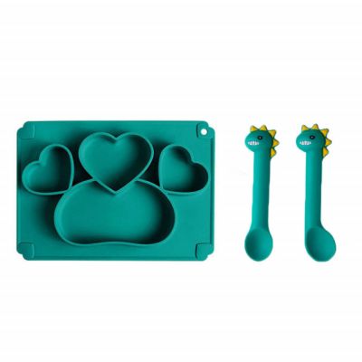 Set tavita si tacamuri din silicon - Inimioare ADDTA30