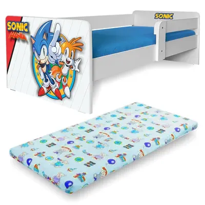 Pat Pentru Copii 2-12 Ani Sonic P1 Cu Saltea SafeNest cu lana Pc-p-mk-son-p1-80