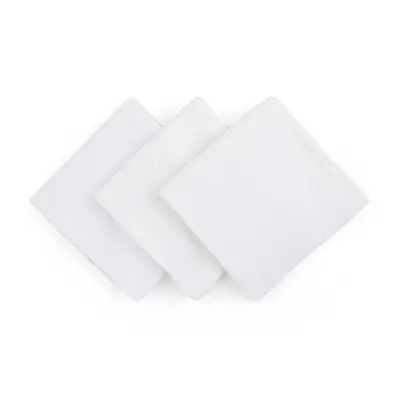 Petite&Mars - Set 3 scutece din muselina de bambus Moussy Total White, Hipoalergenice, 68 x 68 cm, Certificate Oeko Tex Standard 100, Alb BYN415833
