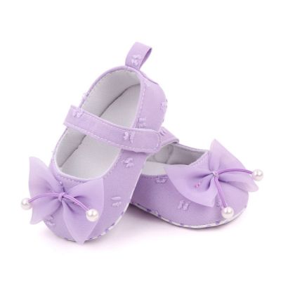 Pantofiori lila cu fundita din tulle (marime disponibila: 3-6 luni (marimea 18 incaltaminte)) amby2235-1-p27.3-6 luni (marimea 18 incaltaminte)