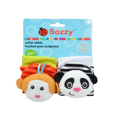 Set de 2 sosete interactive pentru bebelusi - Animalute dragalase ADSKK126-2