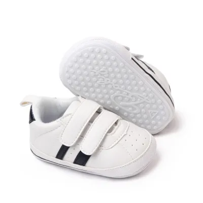 Adidasi albi cu negru pentru baietei - Newe MBBL2311-1-c3
