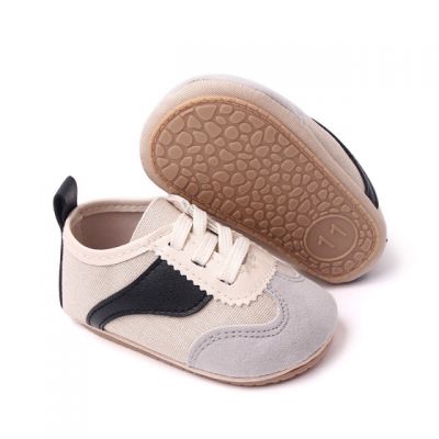 Adidasi crem cu negru si gri - Sporty MBBC2292-2-p01