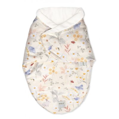 Sistem De Infasare Bambus, Inchidere Velcro, Baby Swaddle, Lunca Bej + Cadou Rucsacel Pjb82424