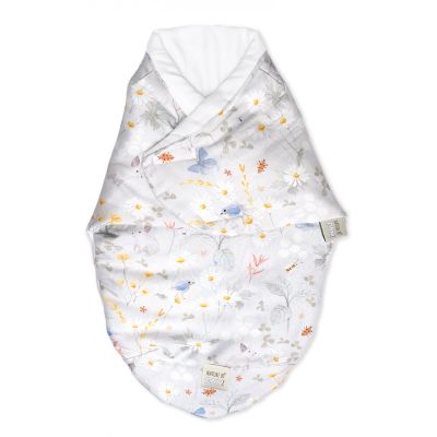 Sistem De Infasare Bambus, Inchidere Velcro, Baby Swaddle, Lunca Gri + Cadou Rucsacel Pjb82460
