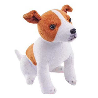 Caine de salvare cu sunet jack russell terrier - jucarie plus wild republic 14 cm wr27590