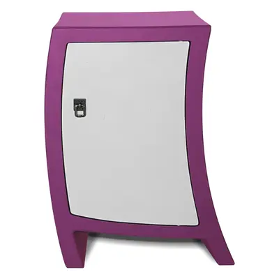 Comoda Lemn Cu Usa Alice In Tara Minunilor - Mov - Pc-c-alice-mov