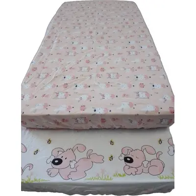 Cearceaf Imprimat cu Elastic Roz 140X70 00070010