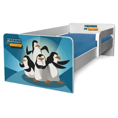 Pat Copii Pinguinii Din Madagascar P1 2-8 Ani Cu Protectie Laterala Detasabila - Pc-p-png-p1-70