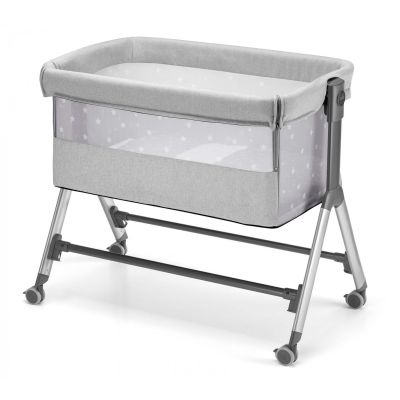 Patut, Sempreconte, Co-sleeper 2 In 1, Cu Laterala Culisanta, Cu Setare Unghiulara, Cu Roti, Reglabil In 8 Pozitii Pe Inaltime, Gri Pjb49920118