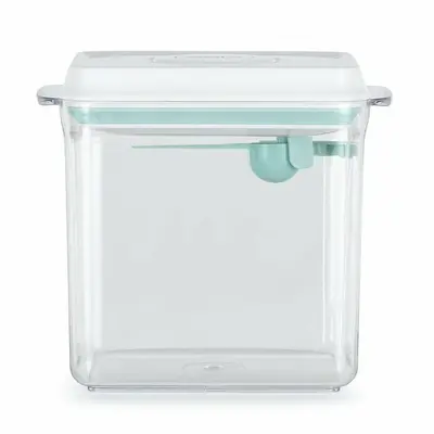 Feedo - Recipient depozitare lapte praf, 1700 ml, Capac etans, Din plastic, Fara BPA, Turcoaz BYN909910