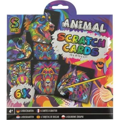 Set 6 fise razuibile 19.5 x 19.5 cm Grafix GR220016 BBJGR220016_Animale