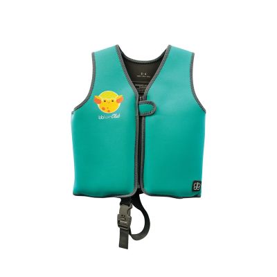 Vesta pentru inot, Naj, Cu protectie solara SPF 50+, Neopren, Small, 1-3 ani, Bbluv, Aqua BYNBBL-B0166-AQ-S