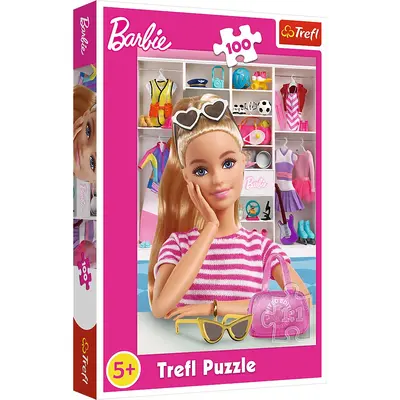 PUZZLE TREFL 100 BARBIE SA O CUNOASTEM PE BARBIE VIV16458