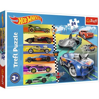 PUZZLE TREFL 24 MAXI HOT WHEELS MASINILE DEOSEBITE VIV14362