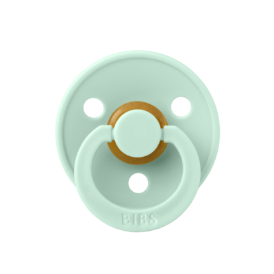 Bibs - suzeta colour latex, tetina rotunda, 0 luni +-nordic mint bbb100284c