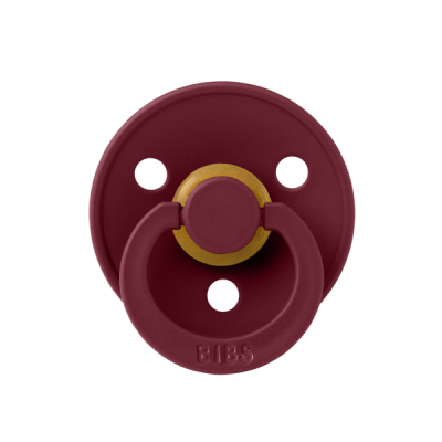 Bibs - suzeta colour latex, tetina rotunda, 6 luni +-elderberry bbb200281c
