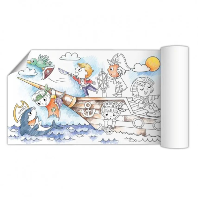 Poster de colorat - pirati