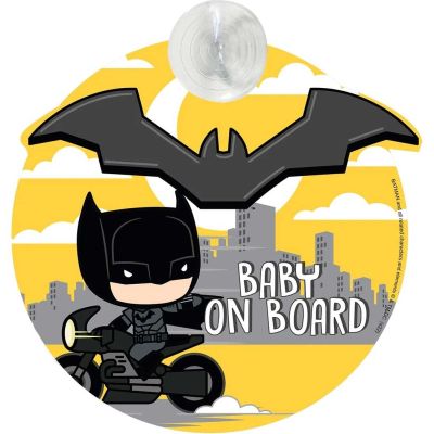 Semn de avertizare Baby on Board Batman TataWay CZ11068 BBJCZ11068_Galben