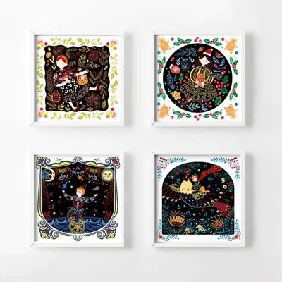 Set Scratch art Happy Time Boy Mideer MD4094 BBJMD4094_Initiala