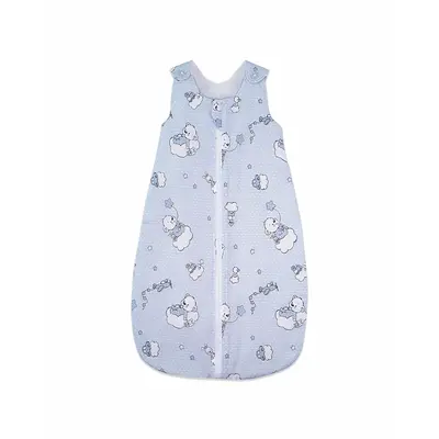 Sac de dormit copii, Ursuletul Martinica albastru, din bumbac, 60 cm, 1 tog - Toamna KDEP601UMA