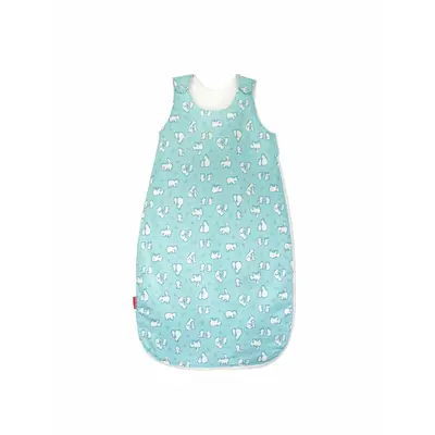 Sac de dormit copii, Ursi Polari, din bumbac, 70 cm, 0.5 tog - Vara KDEV7005URSP