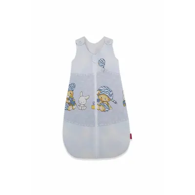 Sac de dormit copii, Hai la joaca albastru, din bumbac, 110 cm, 2.5 tog - Iarna KDEI11025HLJAB