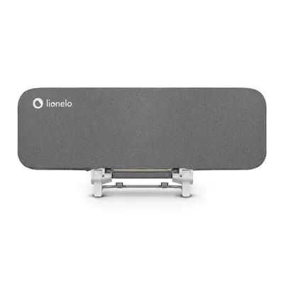 Lionelo - Bariera de protectie pentru pat Lora, Pliabila, Sistem de blocare StandSafe, Geanta de transport inclusa, 105 x 45 cm, Gri BYNLO-LORA_GREY_STONE