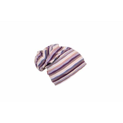 Caciula Violet Stripes, cu bordura, in strat dublu, 46-48 cm KDECDB1836VSTR