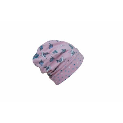 Caciula Bunny Pink, cu bordura, in strat dublu, 50.5-52 cm KDECDB610BUNP