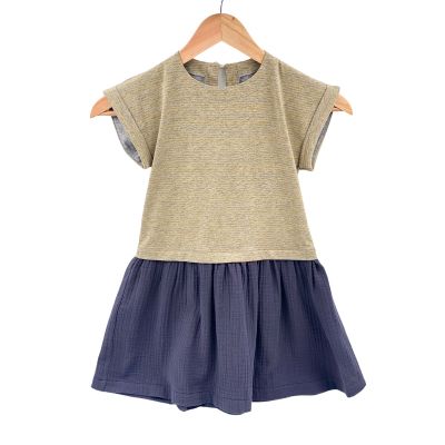 Rochita de vara din jersey cu fustita muselina, Urban Fairy, 6-7 ani KDERVJM67UFAIRY
