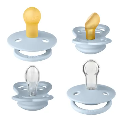 Bibs - set 4 suzete try-it collection 0 luni +-baby blue bbb91342