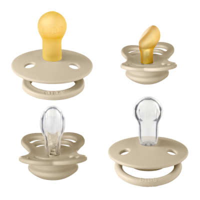 Bibs - set 4 suzete try-it collection 0 luni +-vanilla bbb91344