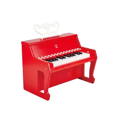 Jucarie din lemn - Pian rosu - invat sa cant cu lumini TSGE0628A