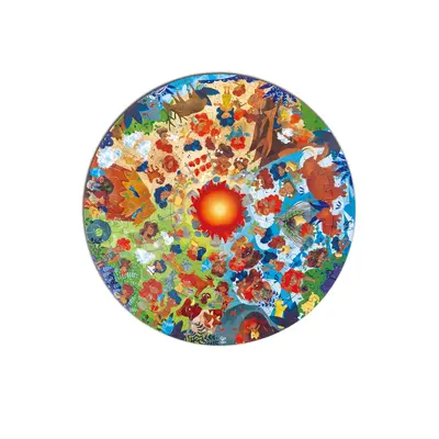 Puzzle Epoca de piatra pentru copii, cu led (102 piese) TSGE1638A