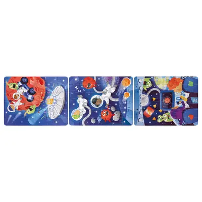 Puzzle pentru copii Aventura in Spatiu (3 in 1) si joc storytelling TSGE1646A