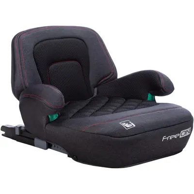 Inaltator auto, Cosmo Plus I-Size, Cu isofix, Cu spatar inaltat si cotiere, Potrivit pentru copiii intre 125 si 150 cm sau intre 25 si 36 Kg, FreeON, Conform cu standardul european de securitate ECE R129, Black BYN48730