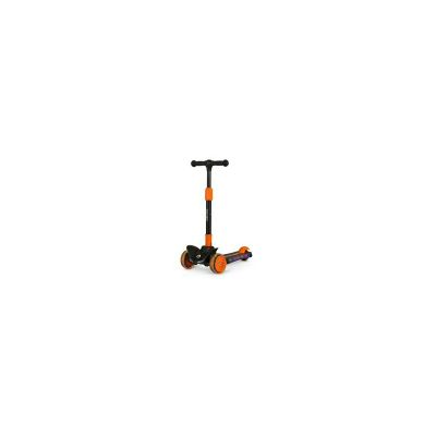 Lionelo - Trotineta Timy, Copii, Pliabila, Pana la 50 Kg, Cu design ergonomic, Cu lumini LED, 26,5 x 60 x 64-76 cm, 3 ani+, Portocaliu/Negru BYNLOE-TIMMY_ORANGE_BLACK